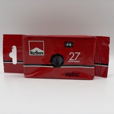 Vintage Marlboro 35mm Film & Camera 27 Exposures All-In-One QuickSnap SEALED M19 picture