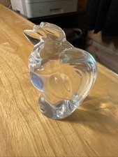 Lead Crystal Stetson Glass Rooster Figurine. 3.5” Tall. No Chips Or Cracks. picture