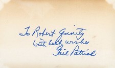Gail Patrick- Signed Index Card picture