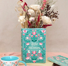 Steel Mill & Co Large Little Women Book Vase Ceramic Decor Louisa May Alcott picture