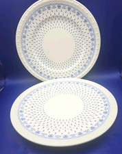 Spode Ermine Blue Luncheon Plate 678607 Centurion 9 ³/⁸in. Set of 2. NICE picture