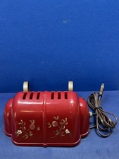 Vintage 40's REX Electric Mfg. Bed Headboard Working Light in red Lamp READ picture