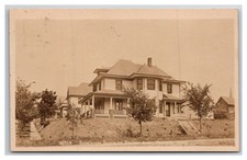 RPPC ~ Praire ave historic home house Street view STANTON IOWA picture