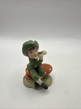 Vintage 1983 Lefton China Leprechaun Pixie Figurine 03564 Porcelain 3” picture