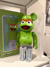Medicom Toy BE@RBRICK Sesame Street Oscar the Grouch 400% Green Plastic 15+ picture