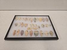 Lot Of 33 Native American Indian Arrowhead Artifacts Pike & Calhoun Co Illinois picture