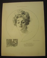 CHARLES DANA GIBSON - 18 prints from The Social Comedy; high society humor picture