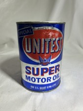 Vintage Unitest Phoenix Oil Augusta Georgia Super Motor Oil Advertising Can 1 QT picture