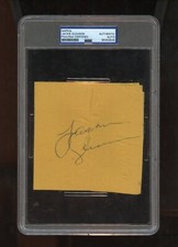 Jackie Gleason d1987 signed autograph 4x4 Napkin HONEYMOONERS PSA Slabbed picture
