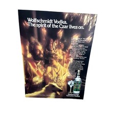 1979 Wolfschmidt Vodka Original Print Ad 70s picture