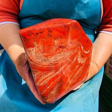 13.33 LB Natural Red Jasper Polished Freeform Crystal Healing Home Decor 5448 picture