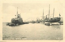India C-1910 Calcutta River View C-63 Macropolo Postcard 22-3614 picture