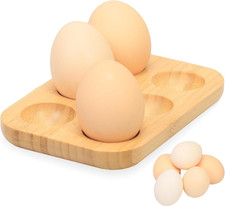 ZTHapwa Deviled Egg Platter, Bamboo Wooden 5.9