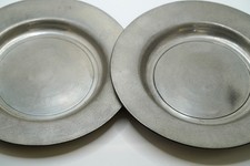 Antique 18th Century 1740 - 1775 SAMUEL DUNCOMBE Pewter Plates 8