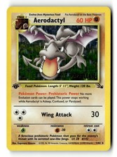 Pokemon Card Aerodactyl Prerelease Stamped 1/62 Holo 1st LP picture