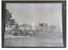 5/2/48 Edaville RR At Crossing Locomotive #8 Carver, MA Photo Negative picture