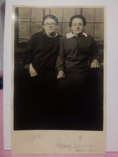 RPPC two elderly ladies Mary Dumas Hawkins Vermont  picture