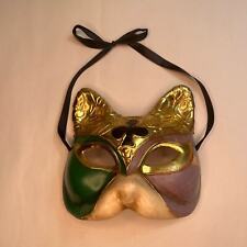 Mardi Gras Mask Cat masquerade Vibe Party Prom Costume Halloween picture