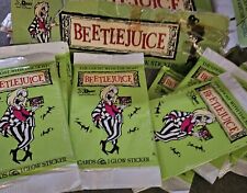 1990 DART Beetlejuice Trading Card Pack - 5 Cards 1 Glow Sticker Per Pack picture