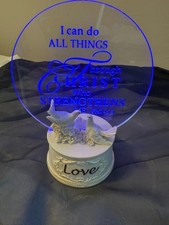 love doves LED figurine with scripture picture