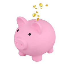 Pink Piggy Bank Unbreakable Plastic Money Bank, Coin Bank for Girls and Boy picture