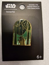 Loungefly Star Wars Yoda on Dagobah Silhouette Enamel Pin picture