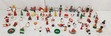 HUGE MIXED LOT OF 68 VINTAGE WOOD HAND PAINTED CHRISTMAS ORNAMENTS  picture