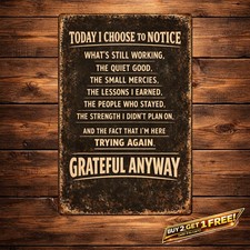 Inspirational Yard Art Metal Tin Sign Weatherproof Wall Decor 8x12 picture