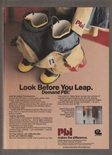 Vintage 1985 PBI FIRE PROTECTION GEAR Magazine AD ~ Charlotte, NC ~ CELANESE picture