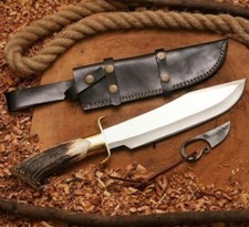 Inglorious Basterds Replica Knife, Handmade D2 Steel Bowie Knife, Stage Handle picture