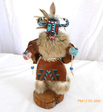 SIGNED Vintage 1980S NATIVE AMERICAN HANDMADE HOPI HOTOTO DANCER KACHINA picture
