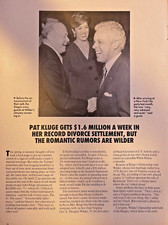 1990 Pat Kluge John Kluge Divorce Settlement picture