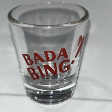 “ Bada Bing  “Shot Glass- The Sopranos- NWOT- Great For Fan Of The Sopranos picture
