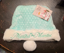 New Martha Stewart Martha on The Mantel Green Santa Hat picture