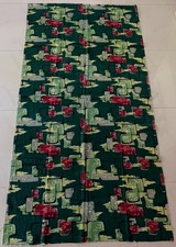 Vintage MCM Abstract Barkcloth Panel Fabric Mid Century Modern 50s 86