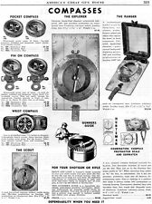 1953 Print Ad of Compasses Marble, Silva Explorer, Ranger, Huntsman, Scout picture