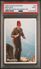 WILL FERRELL ROOKIE 1999 Austin Powers The Spy Who Shagged Me Mustafa #59 PSA 9 picture