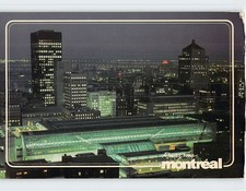 Postcard Vue nocturne du Palais des Congrès et de la ville de Montreal Canada picture