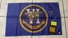 Robert O'Neill Signed Rare SEAL TEAM SIX Flag Inscribed 