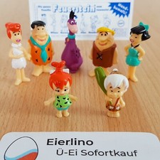 Vintage 90s FLINTSTONES FIGURINES SET miniature figures handpaint Hanna Barbera picture