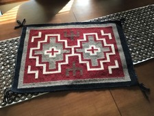 Authentic Hand Loomed Native Navajo Rug 19” X 27” picture