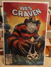 TRIBUTE: WES CRAVEN  1 OF 1 FREDDY AND GHOSTFACE ASM 316 HOMAGE METAL NYCC 2025 picture