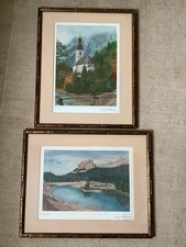 Museum Framed President Eisenhower White House Christmas Gift Prints 1959 &1960 picture