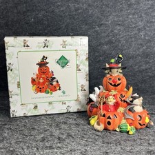 Charming Tails Let's Scare Up Some Fun  H4017315 Halloween Pumpkin Signed Rare picture