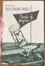 Vintage 1954 Gulfstream Park Hallandale Florida Booklet 1939-1954 picture