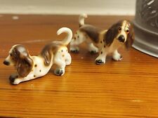 2 Vintage 1960s Hound Dog Figurines (Miniatures) picture