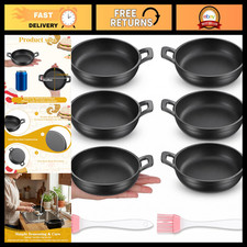 Set of 6 Mini Cast Iron Skillets - 4.8