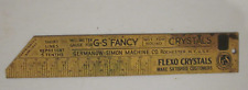VTG WATCHMAKER RULER GAUGE FOR GERMANOW-SIMON FLEXO CRYSTALS DATED 1933 picture