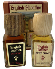 Vintage English Leather Men’s After Shave and Cologne Set 2 Fl Oz each NOS picture