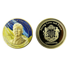Ukraine President Coin Volodymyr Zelensky Collectable Commemorative Ukrainian picture